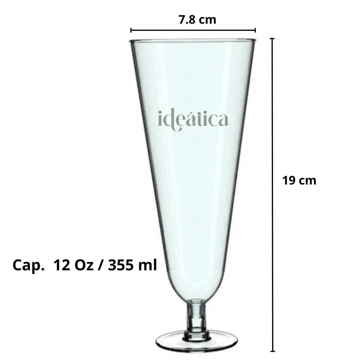 Copa Flauta 12 Oz para Postres Re-utilizable Candy Bar Catering IA