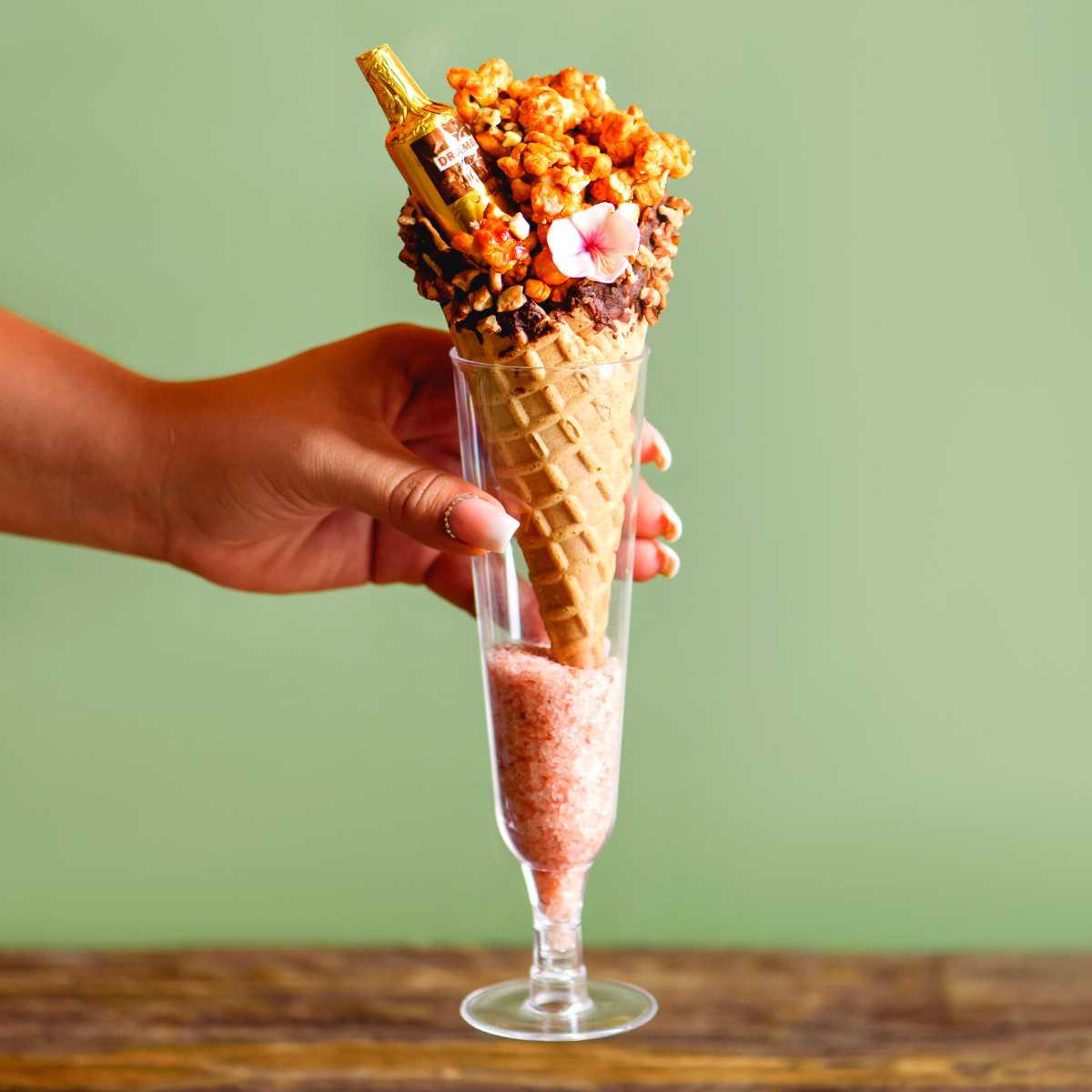 Copa Flauta Larga para Postres Re-utilizable Candy Bar Catering 6 Oz IA