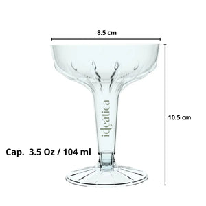 Copa Sidra para Postres o Bebidas Re-utilizable Plastico Catering - 3.5 Oz / 104 ml ( 6 Pzas / 60 Pzas ) IA