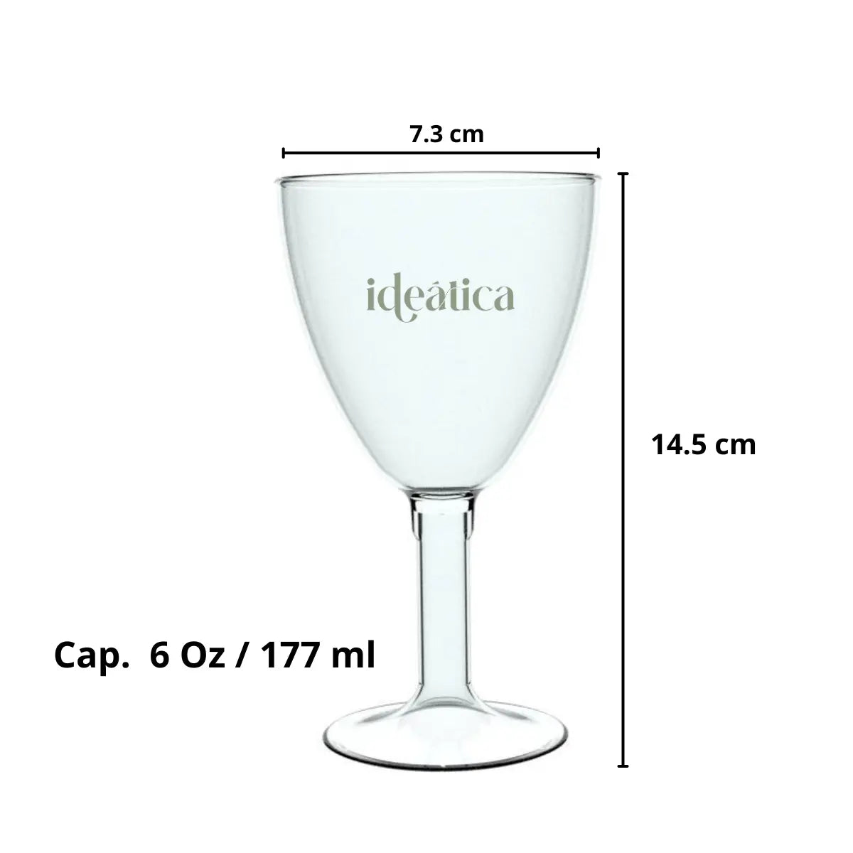 Copa Vino Catering Tallo Largo Re-utilizable Candy Bar Catering 6 Oz 60 pzas IA