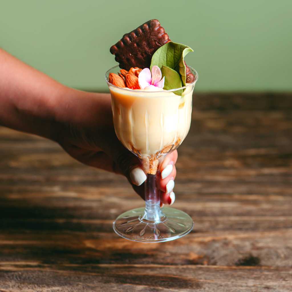 Copa Vino para Bebidas o Postres Re-utilizable Candy Bar Catering 5 Oz IA