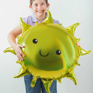 Globo Metalico de Sol Feliz para Fiestas y Cumpleaños 27/ 69 cm 1 pza ANAGRAM