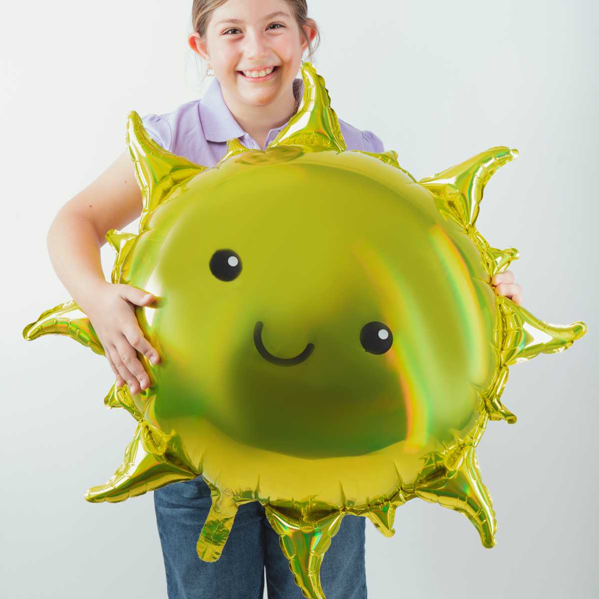 Globo Metalico de Sol Feliz para Fiestas y Cumpleaños 27/ 69 cm 1 pza ANAGRAM