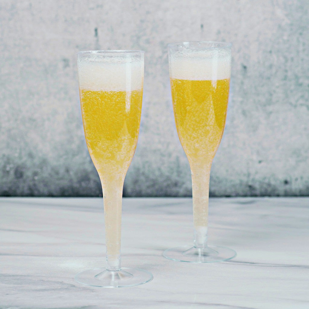 Copa Flauta Corta para Postres o Bebidas Flauta Re-utilizable Candy Bar Catering 6 Oz 60 pzas PLASTHO