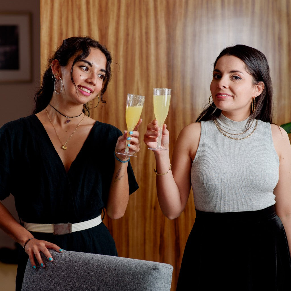 Copa Flauta Corta para Postres o Bebidas Flauta Re-utilizable Candy Bar Catering 6 Oz 60 pzas PLASTHO