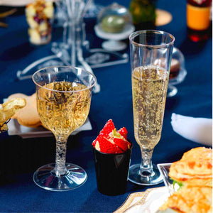 Copa Flauta Larga para Postres Re-utilizable Candy Bar Catering 6 Oz IA