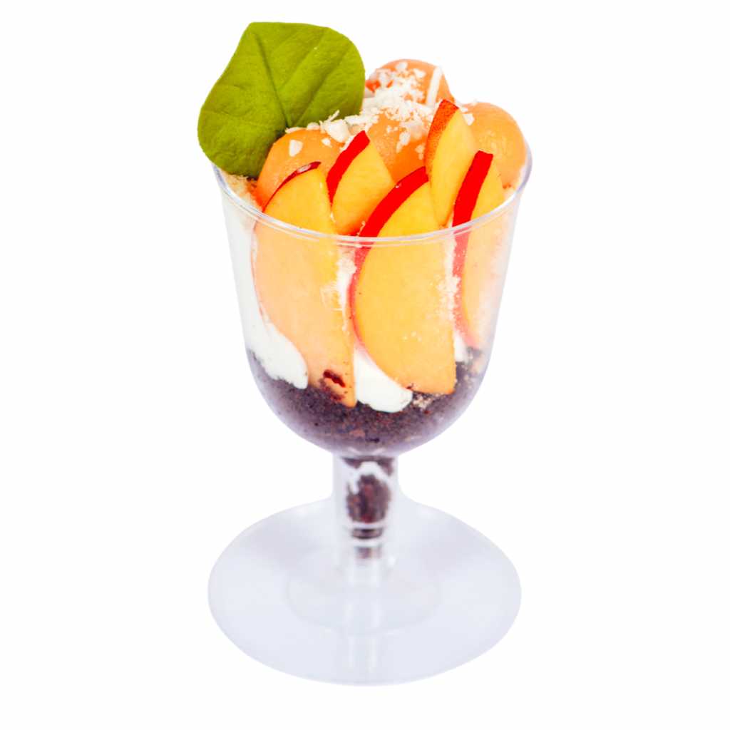 Copa Vino Corta para Postres y Bebidas Re-utilizable Candy Bar Catering 2.5 Oz PT