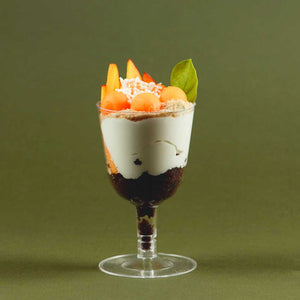 Copa Vino Corta para Postres y Bebidas Re-utilizable Candy Bar Catering 2.5 Oz PT