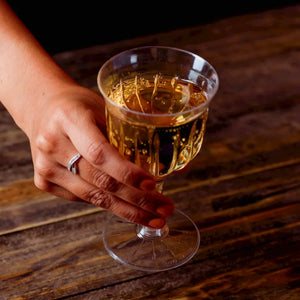 Copa Vino para Bebidas o Postres Re-utilizable Candy Bar Catering 5 Oz IA