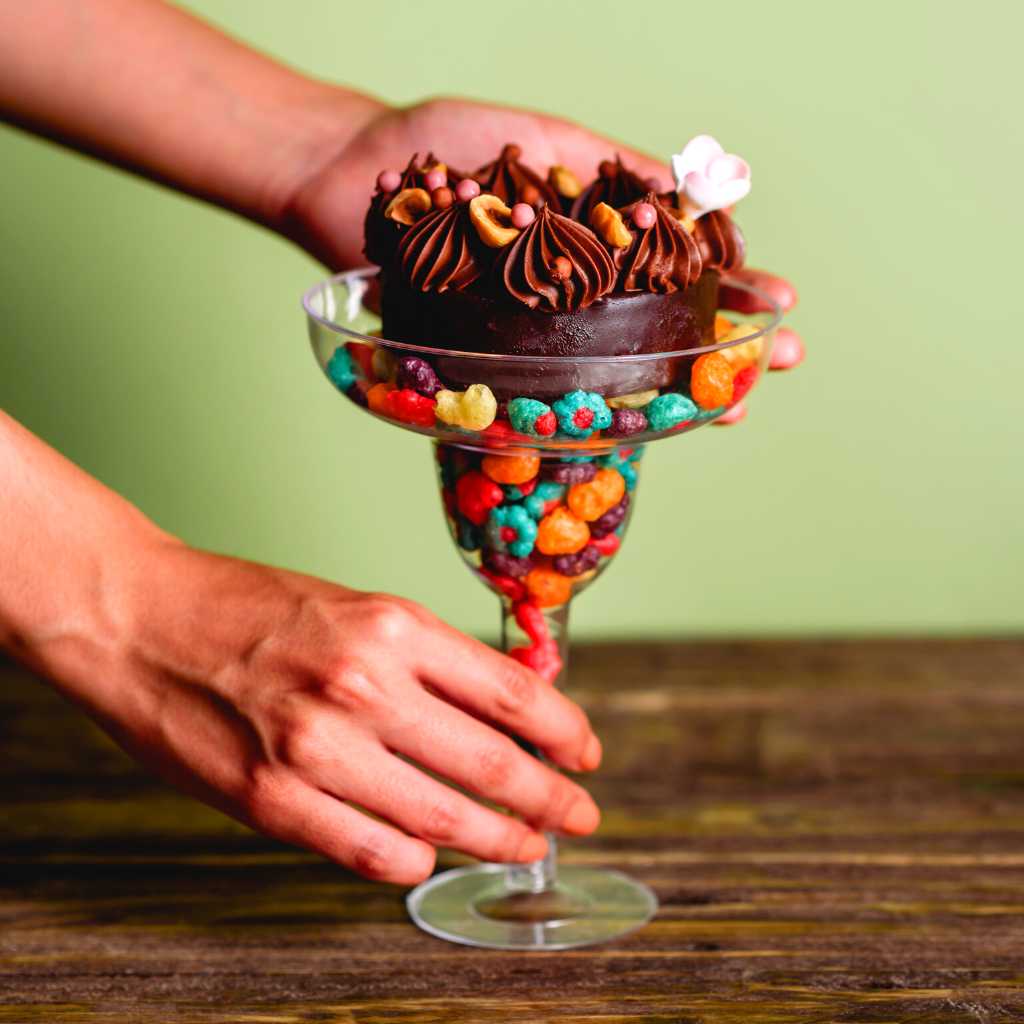 Copa para Bebidas o Postres Margarita Re-utilizable Candy Bar Catering 12.5 Oz PT