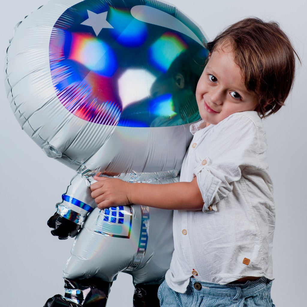 Globo Metálico de Astronauta Brillante Grande para Fiestas y Cumpleaños 30 / 76 cm 1 pza Ideática Gourmet