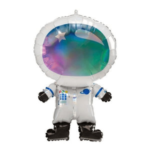 Globo Metálico de Astronauta Brillante Grande para Fiestas y Cumpleaños 30 / 76 cm 1 pza Ideática Gourmet