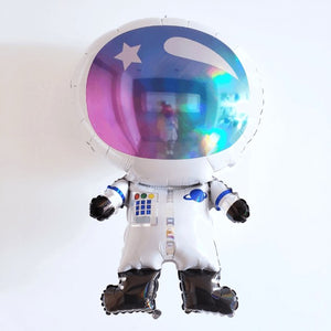Globo Metálico de Astronauta Brillante Grande para Fiestas y Cumpleaños 30 / 76 cm 1 pza Ideática Gourmet