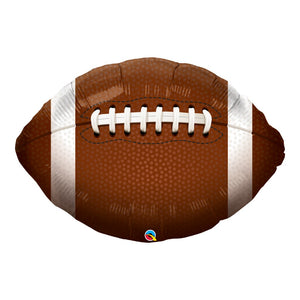 Globo Metalico de Balón de Fútbol Americano Grande para Fiestas y Cumpleaños 36 / 91 cm 1 pza QUALATEX
