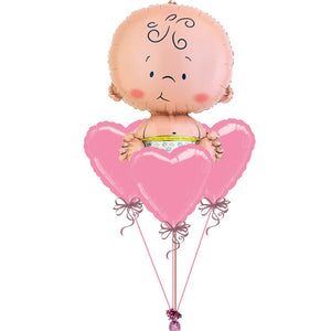 Globo Metálico de Bebe Pañal Grande para Fiestas y Baby Showers 24/ 61 cm 1 pza Ideática Gourmet