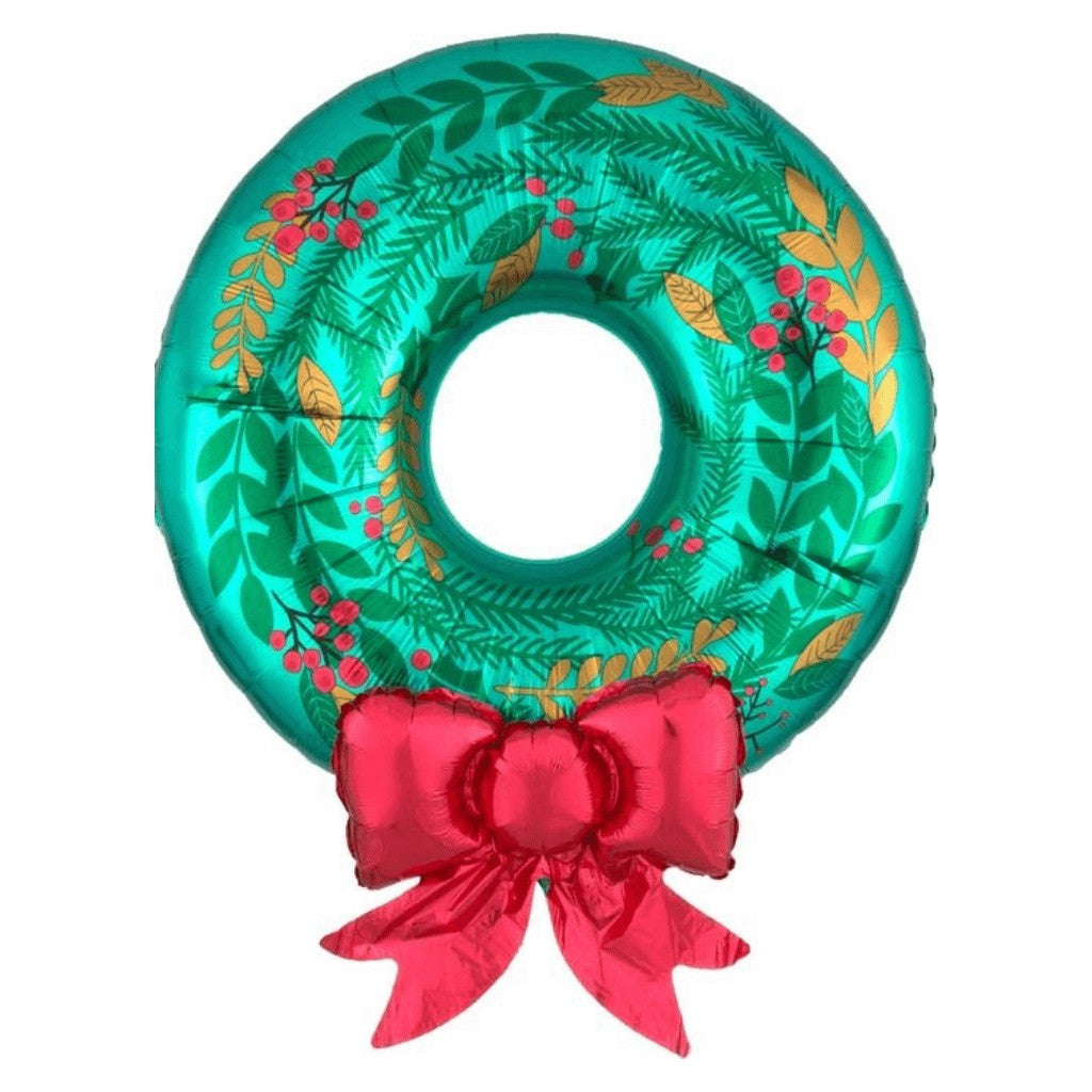 Globo Metálico de Corona Navideña Grande para Fiestas Decembrinas 30/ 76 cm 1 pza Ideática Gourmet