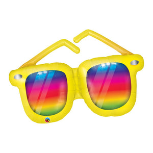 Globo Metalico de Lentes de Sol Grande para Fiestas y Cumpleaños 42 / 107 cm 1 pza QUALATEX