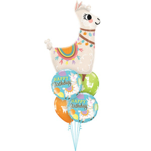 Globo Metálico de Llama Adorable Grande para Fiestas y Cumpleaños 45 / 114 cm 1 pza Ideática Gourmet