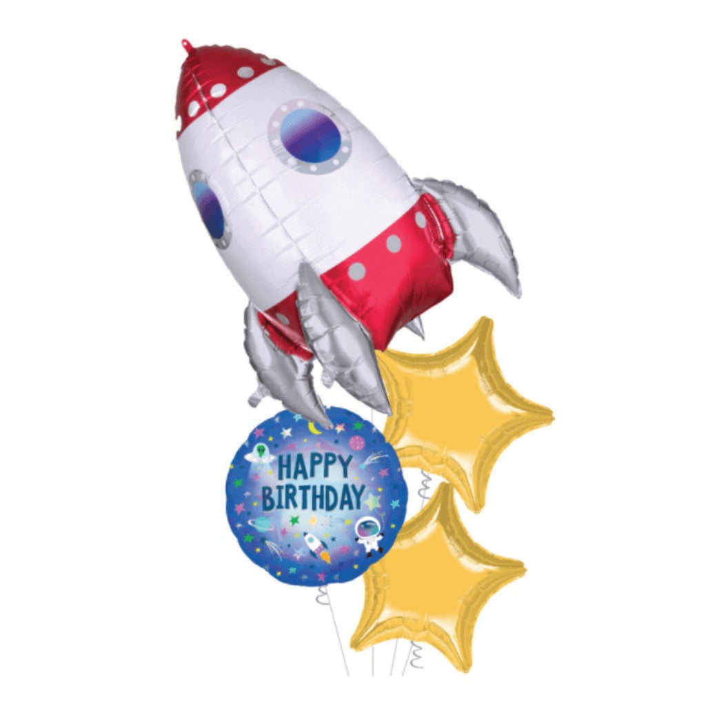 Globo Metálico de Nave Espacial Grande para Fiestas y Cumpleaños 29 / 73 cm 1 pza Ideática Gourmet