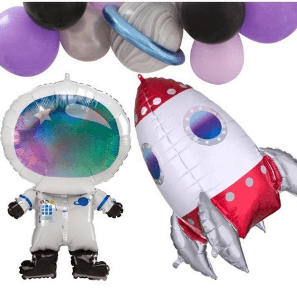 Globo Metálico de Nave Espacial Grande para Fiestas y Cumpleaños 29 / 73 cm 1 pza Ideática Gourmet