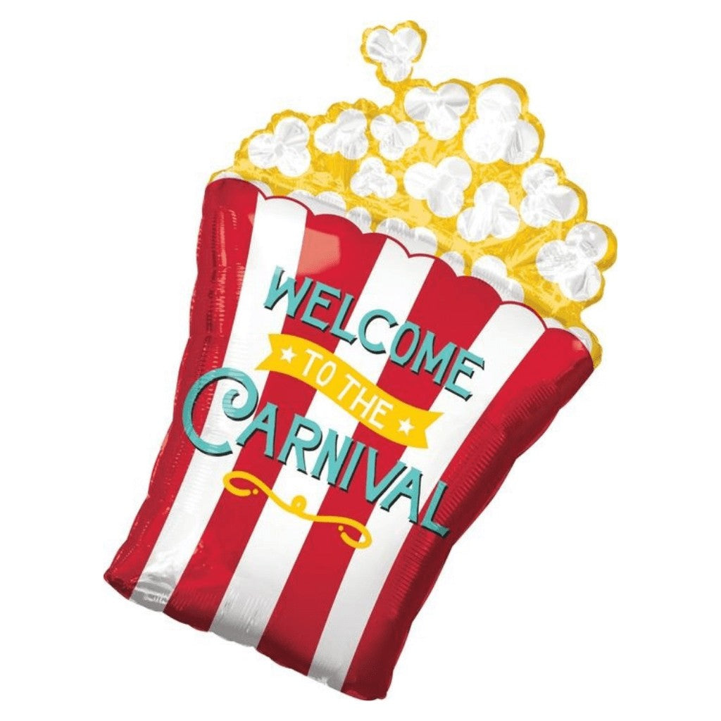 Globo Metálico de Palomitas Grande para Fiestas y Cumpleaños 29/ 74 cm 1 pza Ideática Gourmet