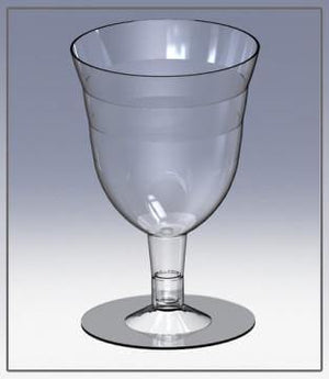 Mini Copa para Bebidas o Postres Tulipán Re-utilizable Candy Bar Catering 5 Oz 60 pzas PT