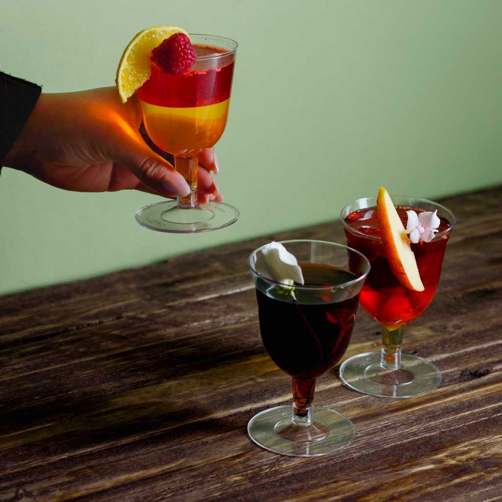 Mini Copa para Bebidas o Postres Tulipan Re-utilizable Candy Bar Catering 5 Oz PT