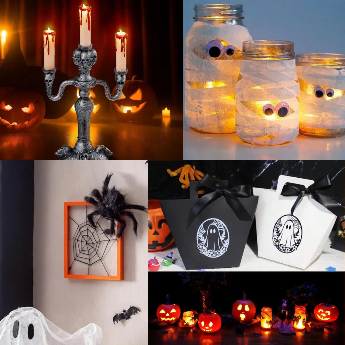 Set De 38 Accesorios En Miniatura De Halloween Para Casa De Muñecas – Puerta De Duende, Calabazas, Esqueletos Y Más – Decoración DIY Para Fiestas, Dioramas Y Paisajes – Regalo Creativo