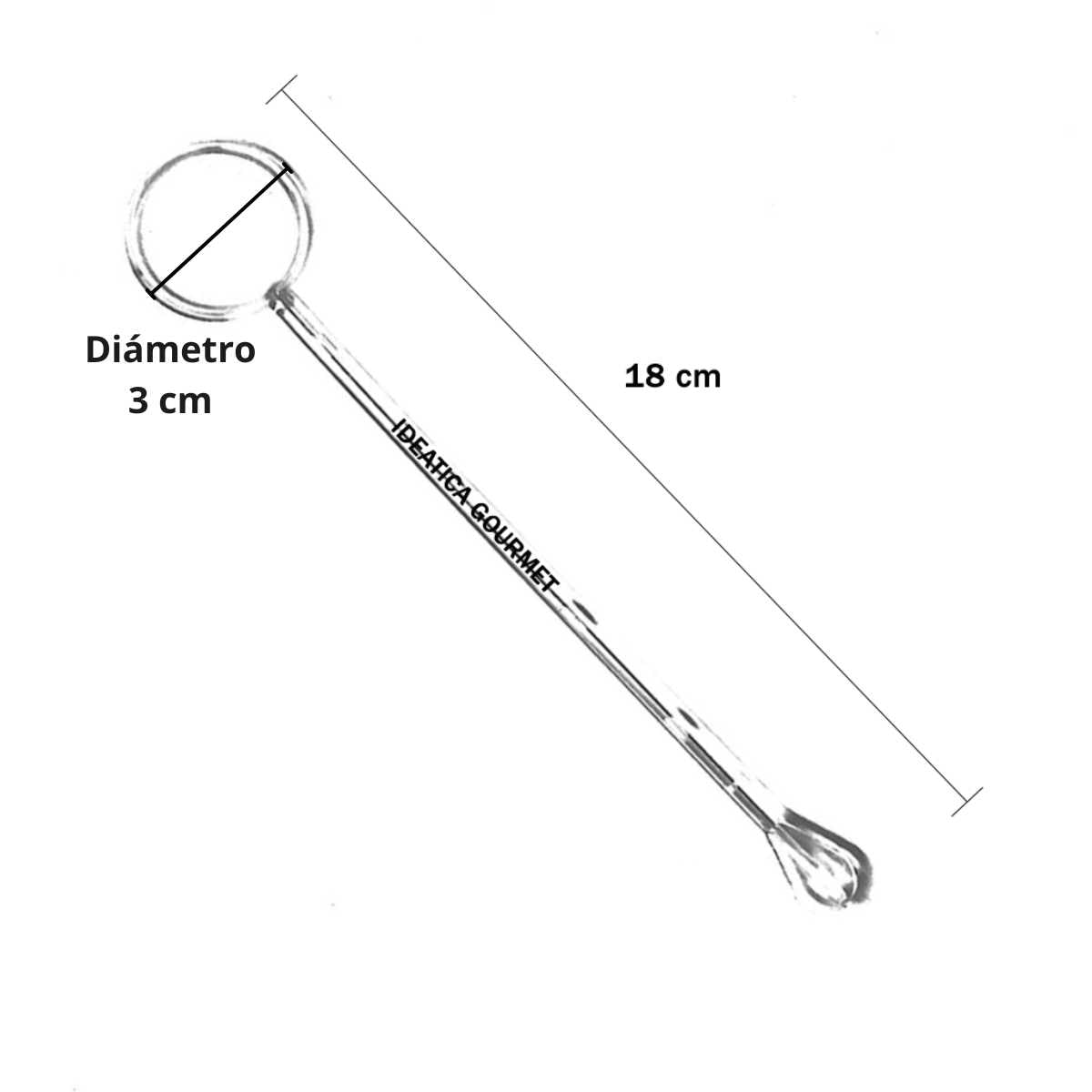 Agitador Etiqueta para Bebidas Re-utilizable Candy Bar Catering 120 pzas IA