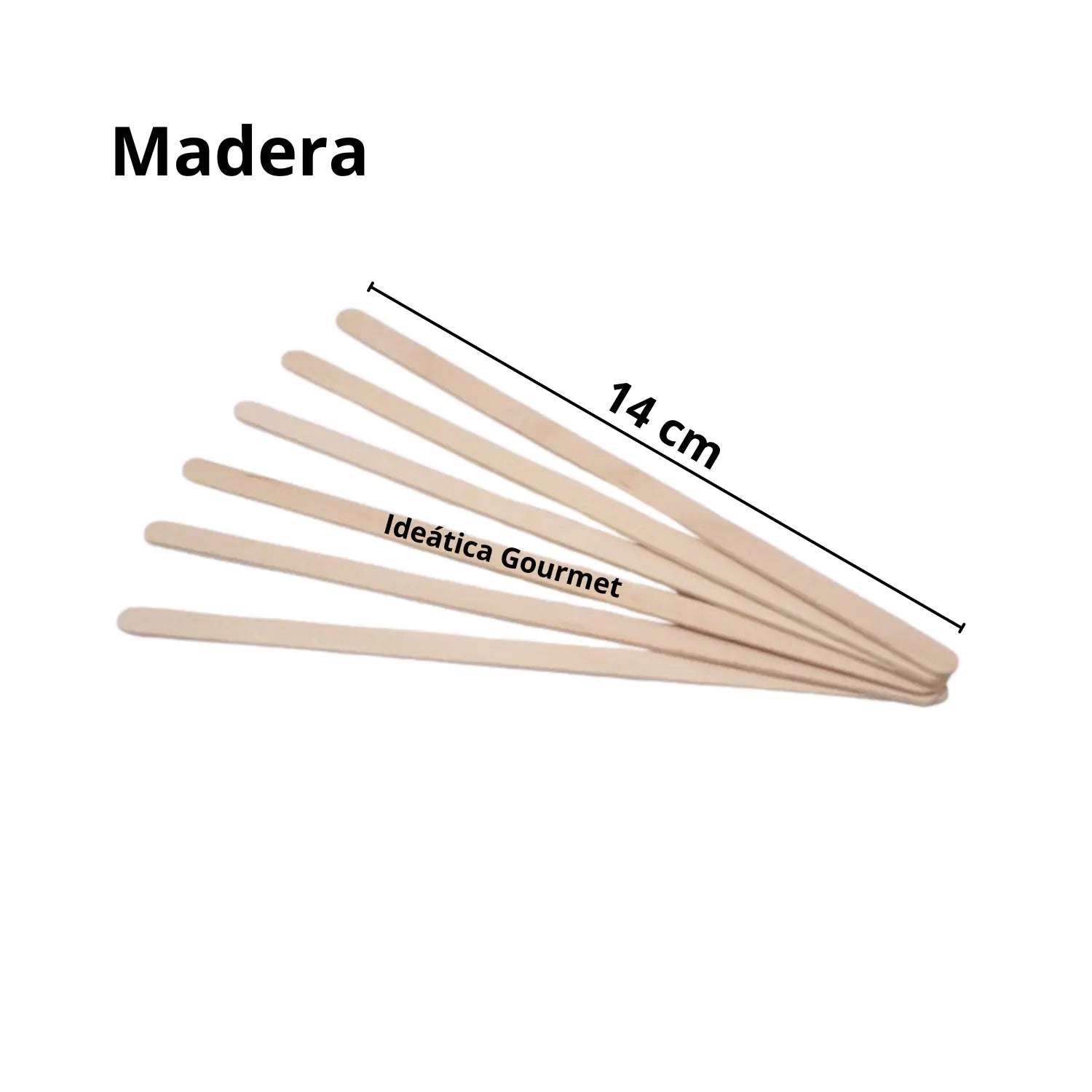 Agitador de Madera para Bebidas o Café Catering 14 cm ( 1000 pzas / 2000 pzas) IN