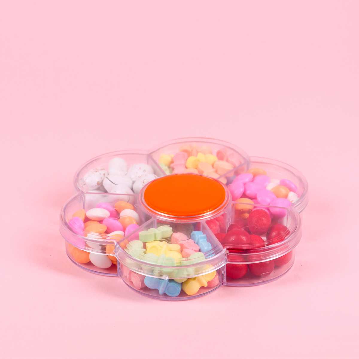 Caja Flor Acrilico Para Dulces, Regalo, Recuerdo y Decoracion 10 pzas IA