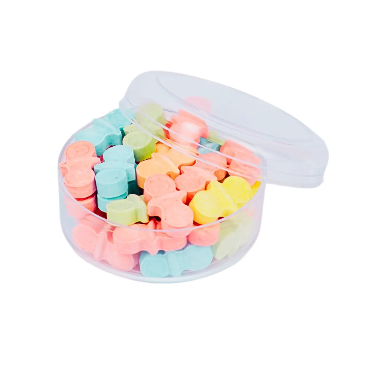 Caja Redonda Lisa Chica para Dulces Recuerdo y Decoracion Acrilico - 20 pzas