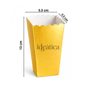 Caja para Palomitas Dulces de Carton Laminado Degustaciones y Catering 50 pzas