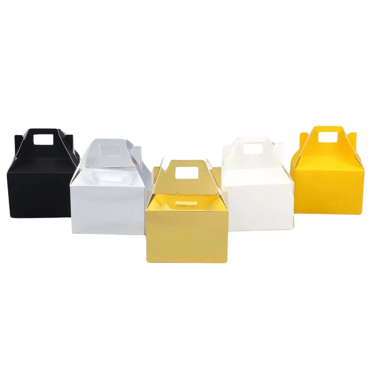 Caja Mini Box Lunch de Cartón Laminado Armable para Dulces Decoración Catering RP