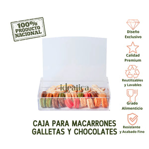 Cajas Acrilico para Macarrones Galletas Chocolates Rosas Cosmeticos Regalo y Decoracion
