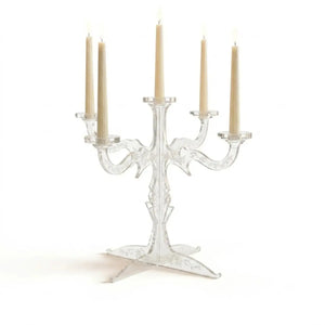 Candelabro para Velas Decaracion y Catering Acrilico - 5 Hoyos IA