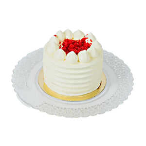 Charola Blonda Chica para Pasteles Postres y Catering Plastico - 50 pzas
