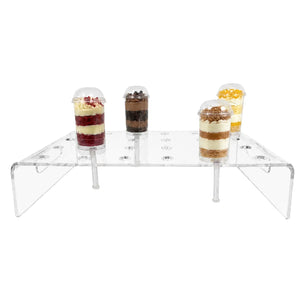 Charola Display para Push Up Pops y Catering Acrilico - 24 Hoyos