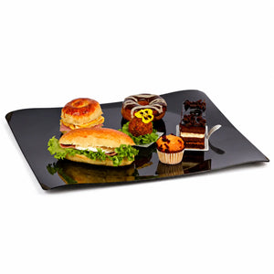Charola Pastel Grande Re-utilizable Plastico Catering 3 pzas