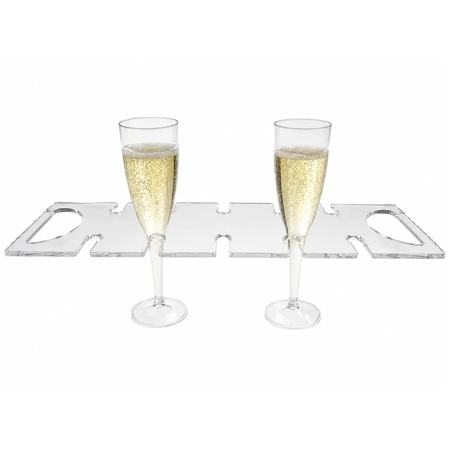 Charola Servicio para Copas Eventos y Catering Acrilico - 10 Hoyos
