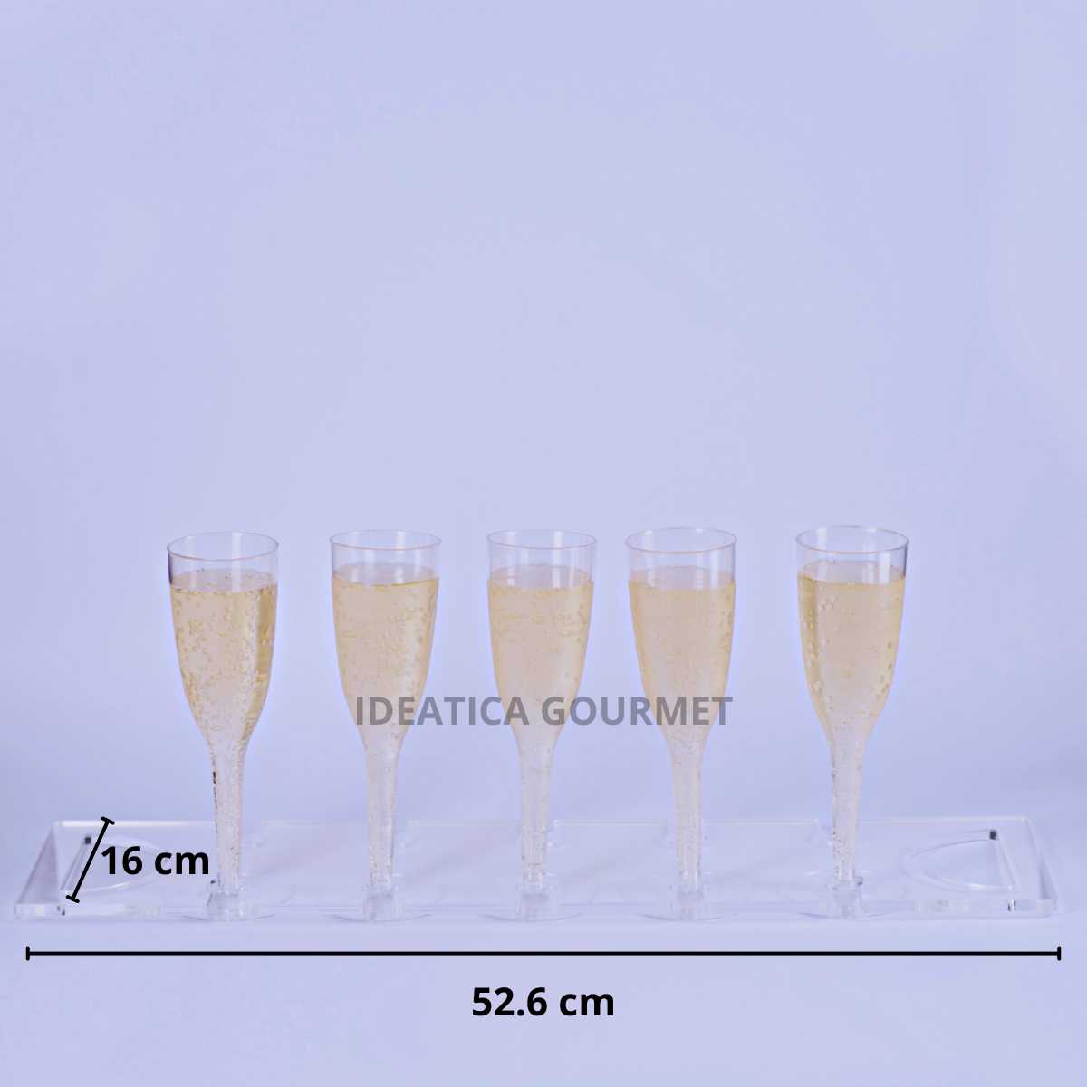 Charola o Base de Acrilico para Copas Candy Bar Catering 10 Hoyos IA