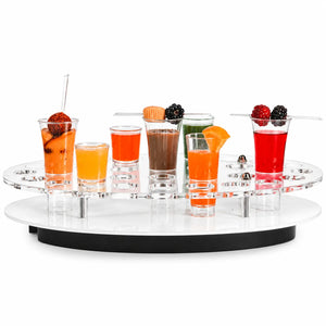 Charola para Caballitos con Iluminacion Acrilico Eventos y Catering - 35 Hoyos