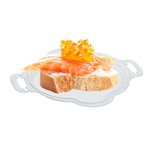 Charolita Canapes para Postres Ovalada Re-utilizable Plastico Catering - ( 12 Pzas / 120 Pzas ) IA