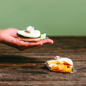 Charolita Canapes para Postres Ovalada Re-utilizable Plastico Catering - ( 12 Pzas / 120 Pzas ) IA