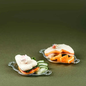 Charolita Canapes para Postres Ovalada Re-utilizable Plastico Catering - ( 12 Pzas / 120 Pzas ) IA