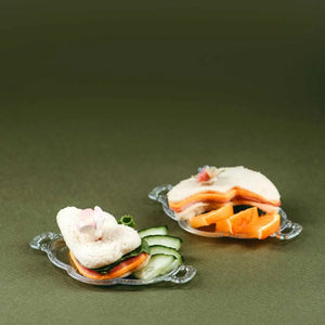 Charolita Canapes para Postres Ovalada Re-utilizable Plastico Catering - ( 12 Pzas / 120 Pzas ) IA