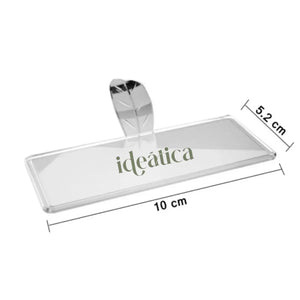 Charolita Rectangular Asa de Hoja Para Canapes o Postres Re-utilizable Plastico Catering - ( 20 Pzas / 100 Pzas ) IA