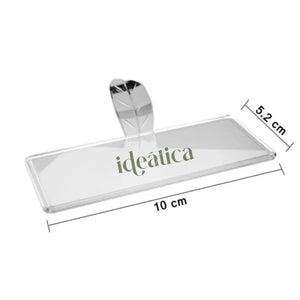 Charolita Rectangular Asa de Hoja Para Canapes o Postres Re-utilizable Plastico Catering - ( 20 Pzas / 100 Pzas ) IA