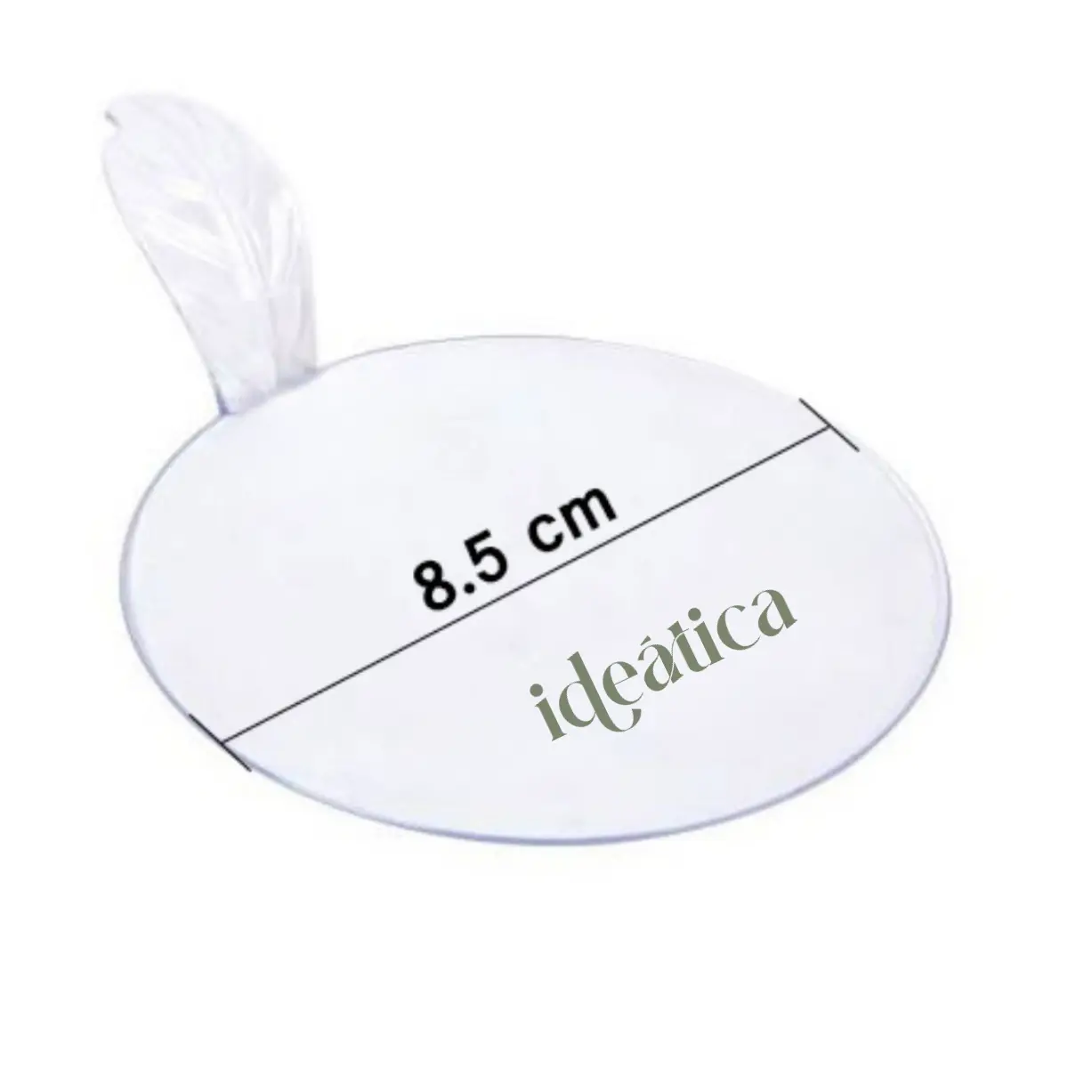 Charolita Redonda Asa de Hoja Para Canape o Postres Re-utilizable Candy Bar Catering 100 pzas IA