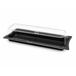 Contenedor Sushi con Tapa Para Alimentos o Comida Plastico Rectangular - 100 Pzas